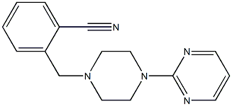 2-[(4-pyrimidin-2-ylpiperazin-1-yl)methyl]benzonitrile 结构式