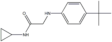 2-[(4-tert-butylphenyl)amino]-N-cyclopropylacetamide 结构式