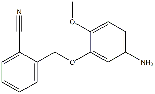 2-[(5-amino-2-methoxyphenoxy)methyl]benzonitrile 结构式