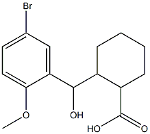 2-[(5-bromo-2-methoxyphenyl)(hydroxy)methyl]cyclohexane-1-carboxylic acid 结构式