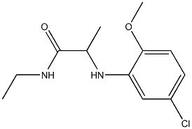 2-[(5-chloro-2-methoxyphenyl)amino]-N-ethylpropanamide 结构式