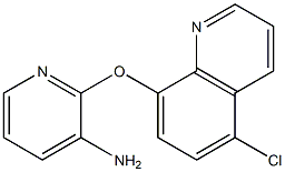 2-[(5-chloroquinolin-8-yl)oxy]pyridin-3-amine 结构式