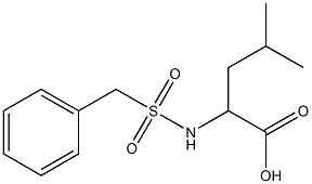 2-[(benzylsulfonyl)amino]-4-methylpentanoic acid 结构式