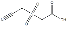 2-[(cyanomethyl)sulfonyl]propanoic acid 结构式