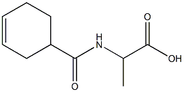 2-[(cyclohex-3-en-1-ylcarbonyl)amino]propanoic acid 结构式