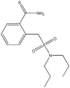 2-[(dipropylsulfamoyl)methyl]benzene-1-carbothioamide 结构式