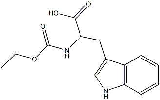 2-[(ethoxycarbonyl)amino]-3-(1H-indol-3-yl)propanoic acid 结构式