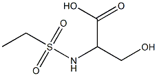 2-[(ethylsulfonyl)amino]-3-hydroxypropanoic acid 结构式