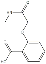 2-[(methylcarbamoyl)methoxy]benzoic acid 结构式