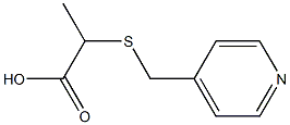 2-[(pyridin-4-ylmethyl)thio]propanoic acid 结构式