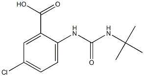 2-[(tert-butylcarbamoyl)amino]-5-chlorobenzoic acid 结构式