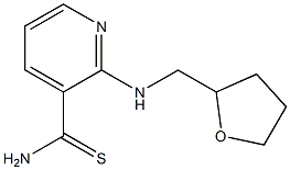 2-[(tetrahydrofuran-2-ylmethyl)amino]pyridine-3-carbothioamide 结构式