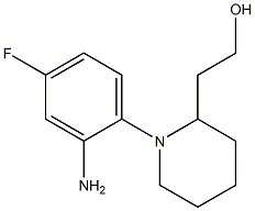 2-[1-(2-amino-4-fluorophenyl)piperidin-2-yl]ethan-1-ol 结构式