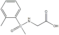 2-[1-(2-methylphenyl)acetamido]acetic acid 结构式