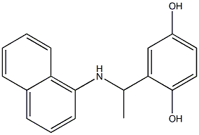 2-[1-(naphthalen-1-ylamino)ethyl]benzene-1,4-diol 结构式