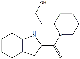 2-[1-(octahydro-1H-indol-2-ylcarbonyl)piperidin-2-yl]ethanol 结构式