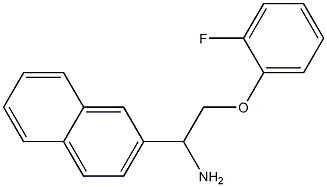 2-[1-amino-2-(2-fluorophenoxy)ethyl]naphthalene 结构式