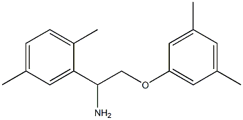 2-[1-amino-2-(3,5-dimethylphenoxy)ethyl]-1,4-dimethylbenzene 结构式