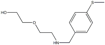 2-[2-({[4-(methylsulfanyl)phenyl]methyl}amino)ethoxy]ethan-1-ol 结构式