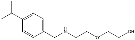 2-[2-({[4-(propan-2-yl)phenyl]methyl}amino)ethoxy]ethan-1-ol 结构式