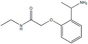 2-[2-(1-aminoethyl)phenoxy]-N-ethylacetamide 结构式