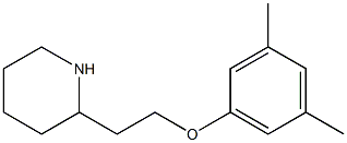 2-[2-(3,5-dimethylphenoxy)ethyl]piperidine 结构式