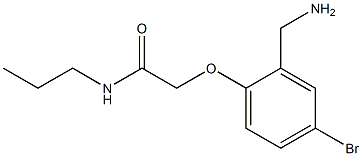 2-[2-(aminomethyl)-4-bromophenoxy]-N-propylacetamide 结构式