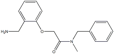 2-[2-(aminomethyl)phenoxy]-N-benzyl-N-methylacetamide 结构式