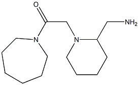 2-[2-(aminomethyl)piperidin-1-yl]-1-(azepan-1-yl)ethan-1-one 结构式