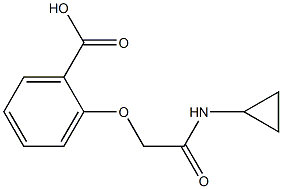2-[2-(cyclopropylamino)-2-oxoethoxy]benzoic acid 结构式