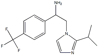 2-[2-(propan-2-yl)-1H-imidazol-1-yl]-1-[4-(trifluoromethyl)phenyl]ethan-1-amine 结构式