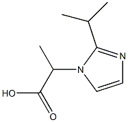 2-[2-(propan-2-yl)-1H-imidazol-1-yl]propanoic acid 结构式
