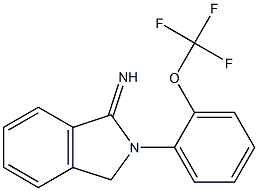 2-[2-(trifluoromethoxy)phenyl]-2,3-dihydro-1H-isoindol-1-imine 结构式