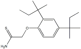 2-[2,4-bis(2-methylbutan-2-yl)phenoxy]ethanethioamide 结构式