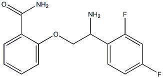 2-[2-amino-2-(2,4-difluorophenyl)ethoxy]benzamide 结构式