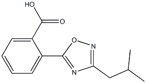 2-[3-(2-methylpropyl)-1,2,4-oxadiazol-5-yl]benzoic acid 结构式