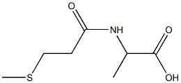 2-[3-(methylsulfanyl)propanamido]propanoic acid 结构式