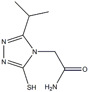 2-[3-(propan-2-yl)-5-sulfanyl-4H-1,2,4-triazol-4-yl]acetamide 结构式