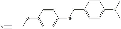 2-[4-({[4-(dimethylamino)phenyl]methyl}amino)phenoxy]acetonitrile 结构式