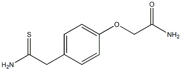 2-[4-(2-amino-2-thioxoethyl)phenoxy]acetamide 结构式