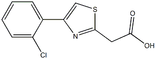 2-[4-(2-chlorophenyl)-1,3-thiazol-2-yl]acetic acid 结构式