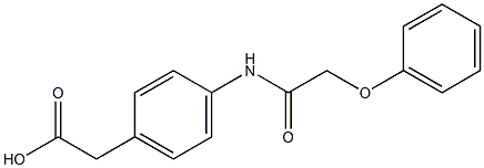 2-[4-(2-phenoxyacetamido)phenyl]acetic acid 结构式