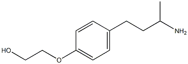 2-[4-(3-aminobutyl)phenoxy]ethan-1-ol 结构式