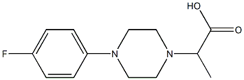 2-[4-(4-fluorophenyl)piperazin-1-yl]propanoic acid 结构式