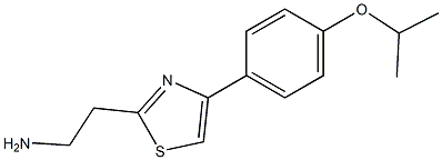 2-[4-(4-isopropoxyphenyl)-1,3-thiazol-2-yl]ethanamine 结构式