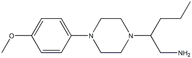 2-[4-(4-methoxyphenyl)piperazin-1-yl]pentan-1-amine 结构式