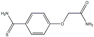 2-[4-(aminocarbonothioyl)phenoxy]acetamide 结构式