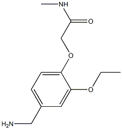 2-[4-(aminomethyl)-2-ethoxyphenoxy]-N-methylacetamide 结构式