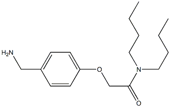 2-[4-(aminomethyl)phenoxy]-N,N-dibutylacetamide 结构式