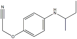 2-[4-(butan-2-ylamino)phenoxy]acetonitrile 结构式